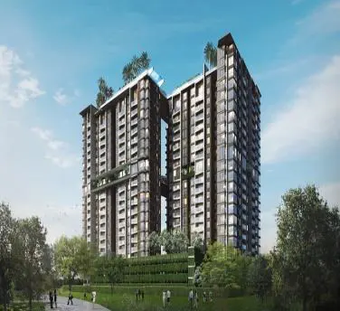 Phối cảnh tòa Somerset với vườn đứng